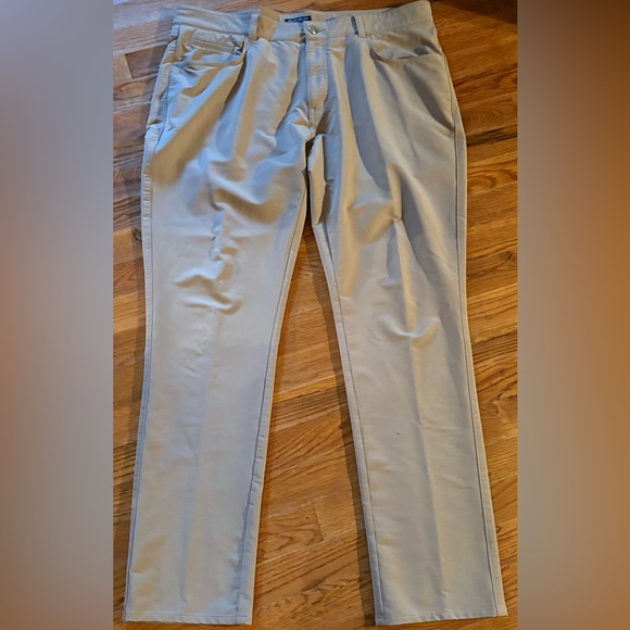Peter Miller Crown Crafted Signature Flat Front Sateen Five-Pocket Pant